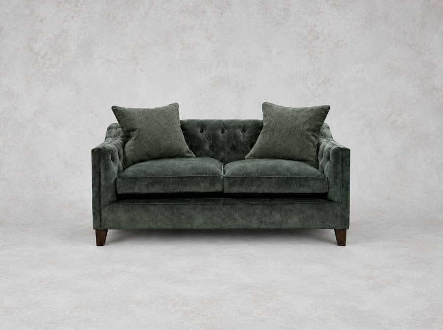 Outlet West Sussex: Haresfield 2 seater sofa dipped arm in Warwick Lovely Velvet Jade