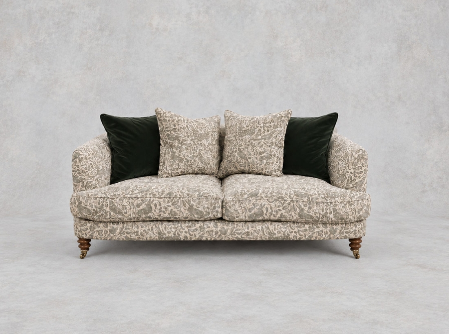 Outlet Manchester: Helmsley 3 Seater Sofa in V&A Bird & Rabbit Dark Green