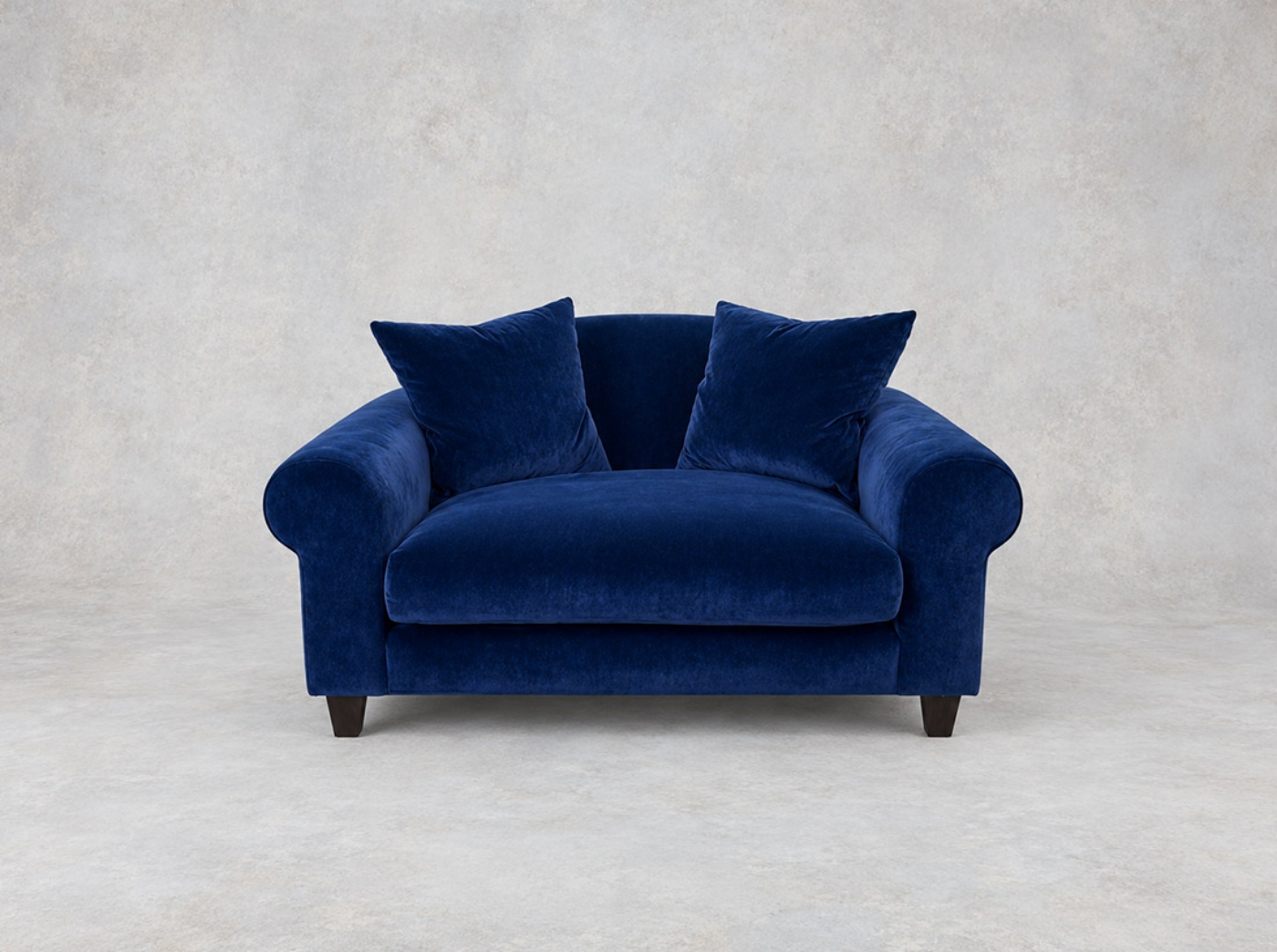 Outlet West Sussex: Walberswick snuggler in Omega Velvet Midnight