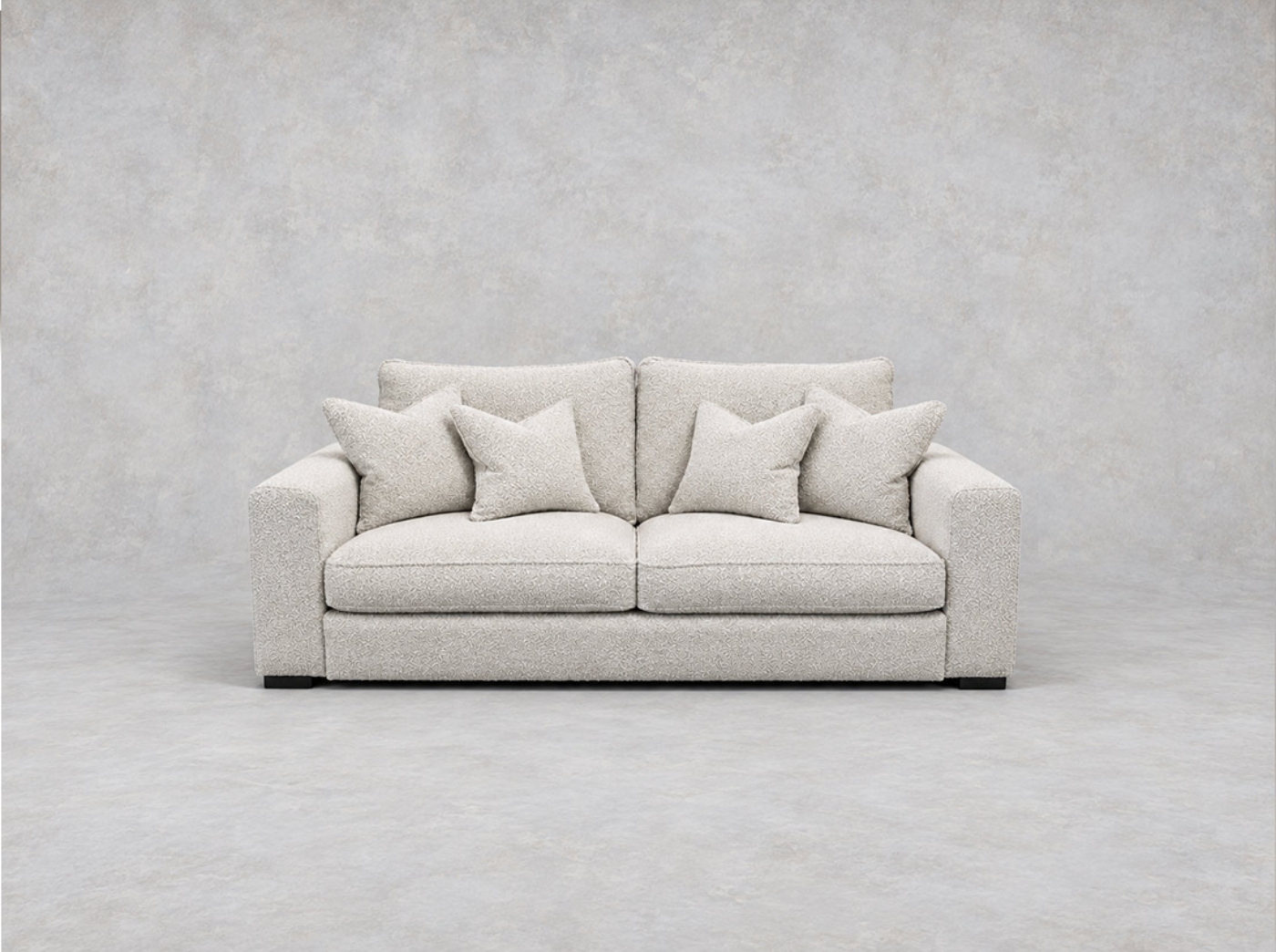 Outlet Sutton Coldfield: Saxmundham 3 seater sofa in Boucle Andes Ecru