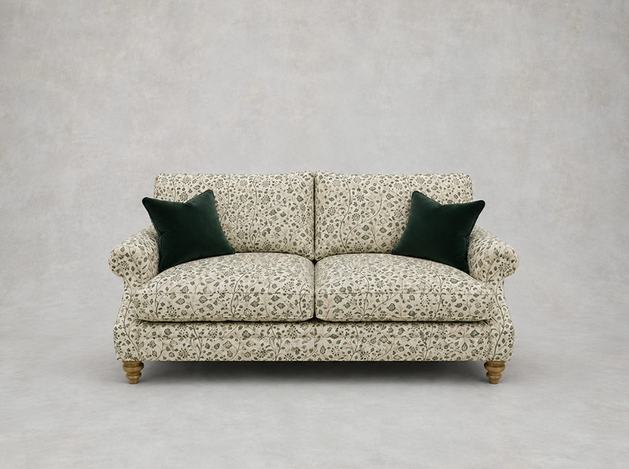 Outlet Salisbury: St Mawes 3 seater sofa in RHS Trailing Vine Green