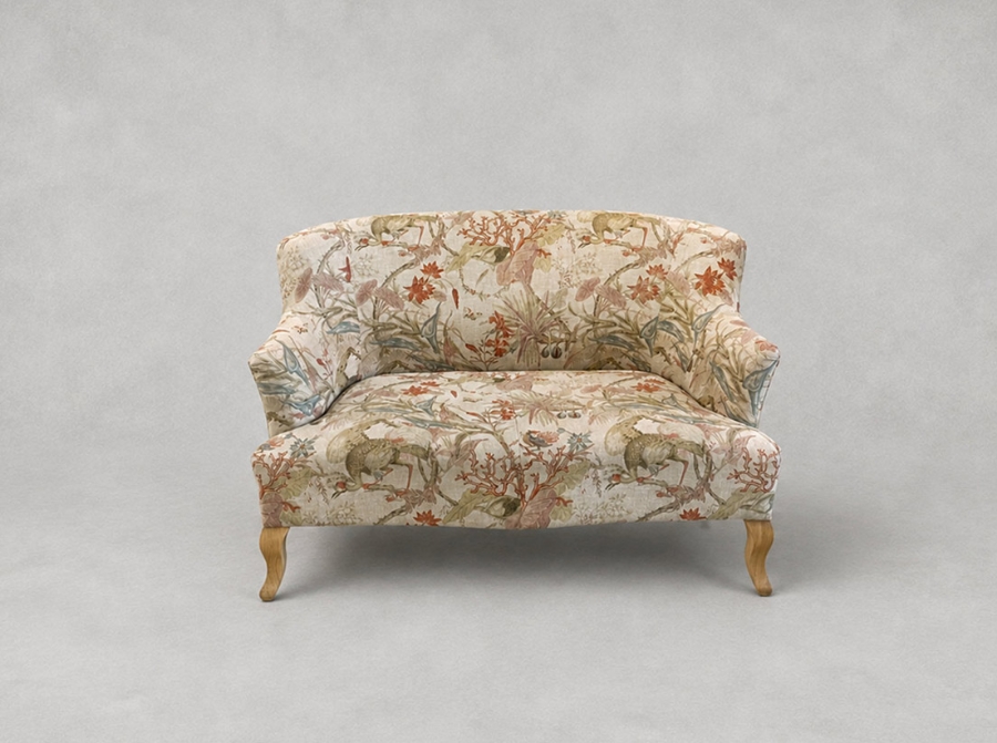 Outlet Edinburgh;  in Floral Linen Lily Pad Vermillion