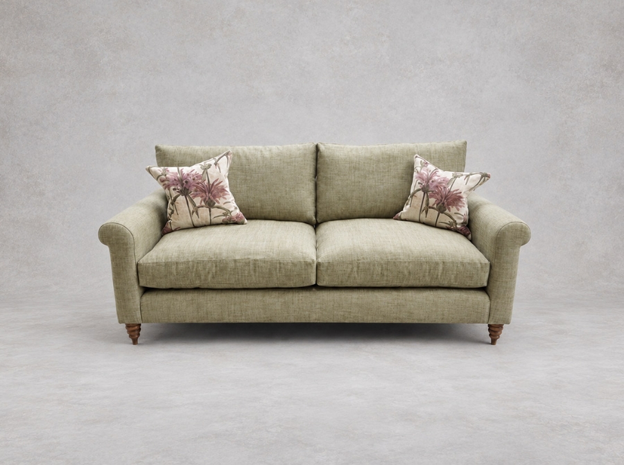Outlet Edinburgh: Rye 3 Seater Sofa in Warwick Oxford Cloud