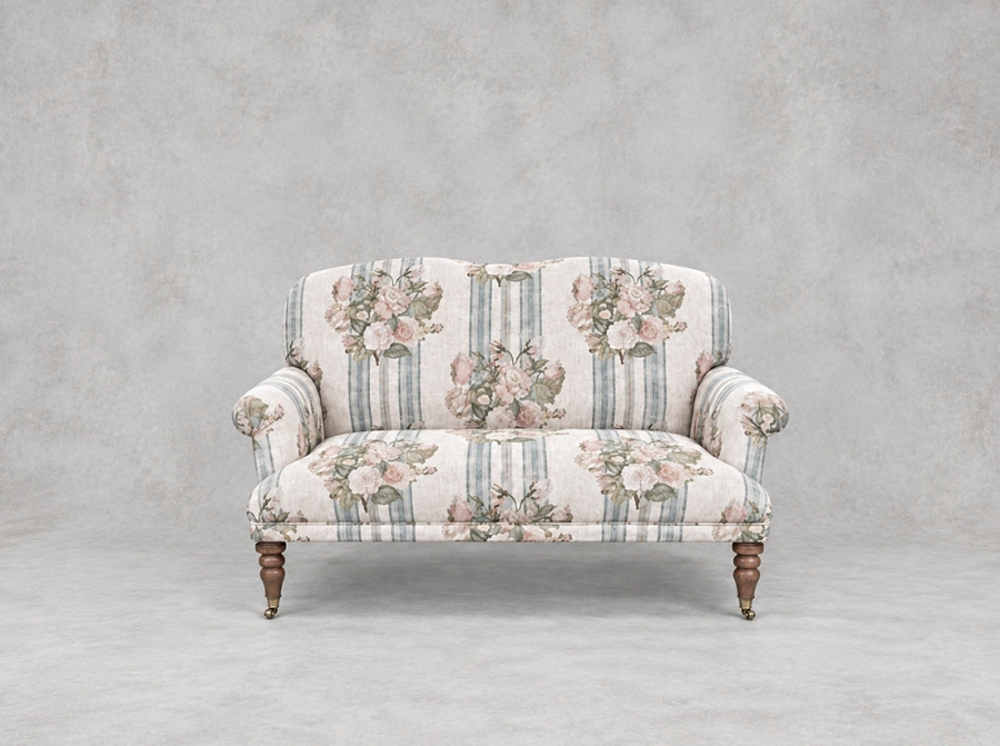 Outlet West Sussex; Midhurst 2 seater sofa in RHS Etta's Bouquet Alba Arctic