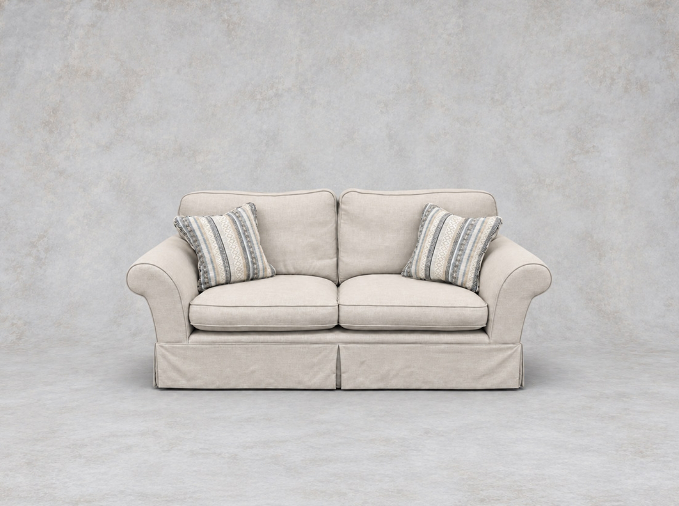 Outlet Battersea: Lanhydrock 3 seater sofa in Plain Tuscany Pebble