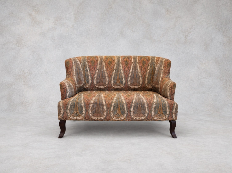Outlet Manchester: Grassington 2 seater sofa in Exclusives V&A Threads of India Regal Poppy Buttermilk