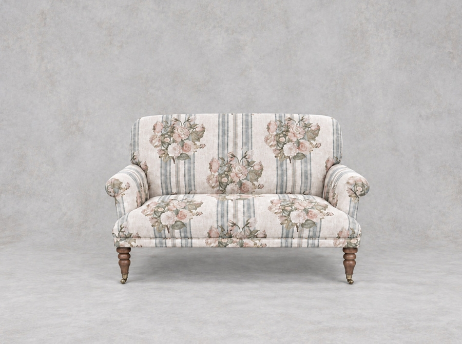 Outlet West Sussex; Midhurst 2 seater sofa in RHS Etta's Bouquet Alba Arctic
