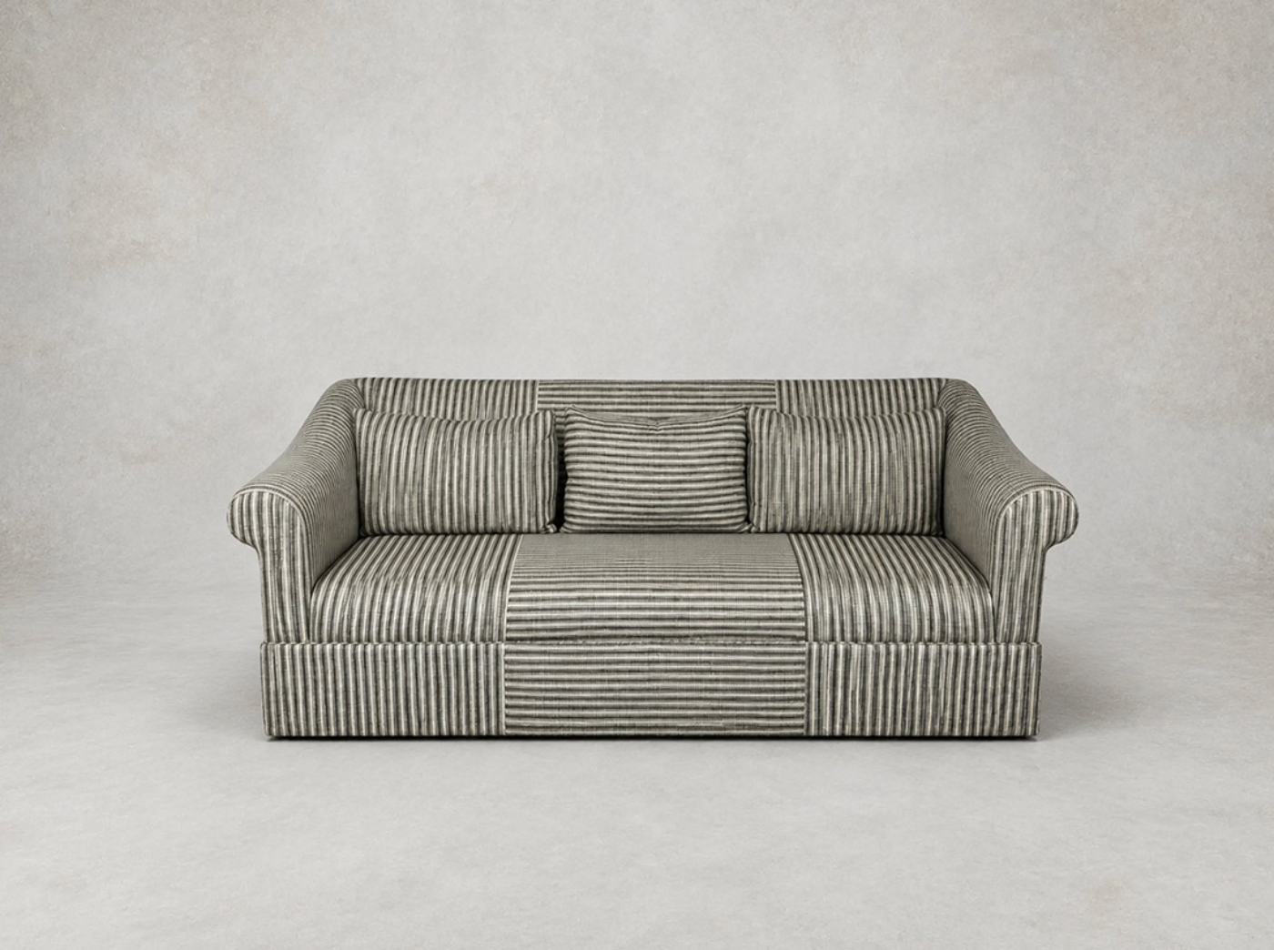 utlet Bury St Edmunds: Turnberry 3 Seater Sofa in Stockport Stripe Hunter