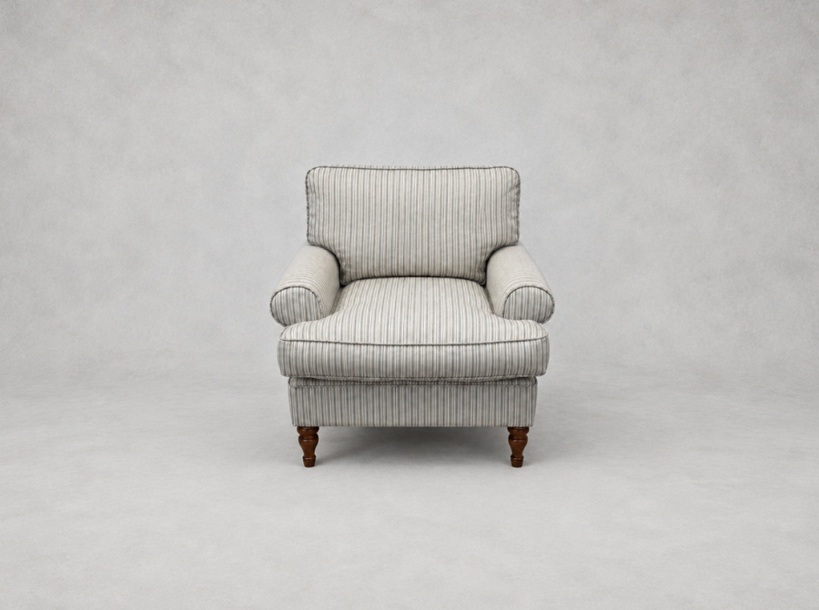 Outlet Bury St Edmunds: Cooksbridge Accent Chair Simple Stripe Bilberry