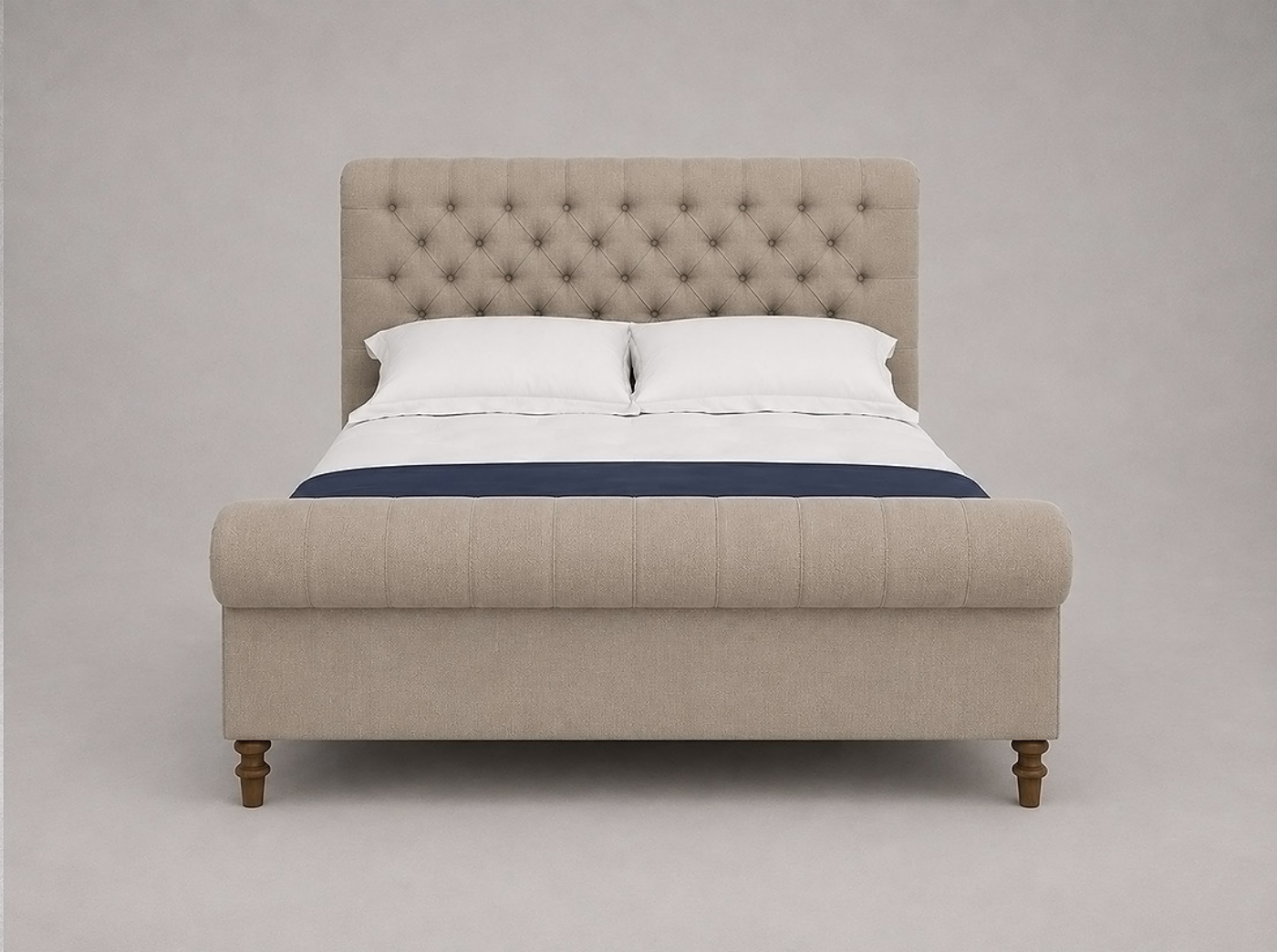 Outlet Bury St Edmunds: Pentlow King Bed in Swaledale Linen Natural
