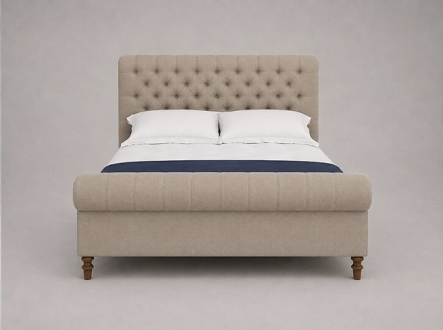 Outlet Bury St Edmunds: Pentlow King Bed in Swaledale Linen Natural