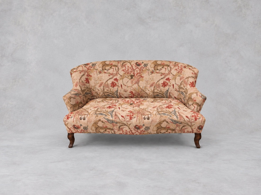 Outlet Salisbury: Grassington 2.5 seater sofa in Floral Linen Lily Pad Vermillion