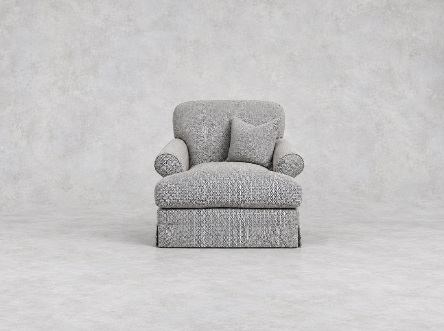 Outlet West Sussex: Hampton chair in RHS in Gertrude Jekyll Lattice Navy