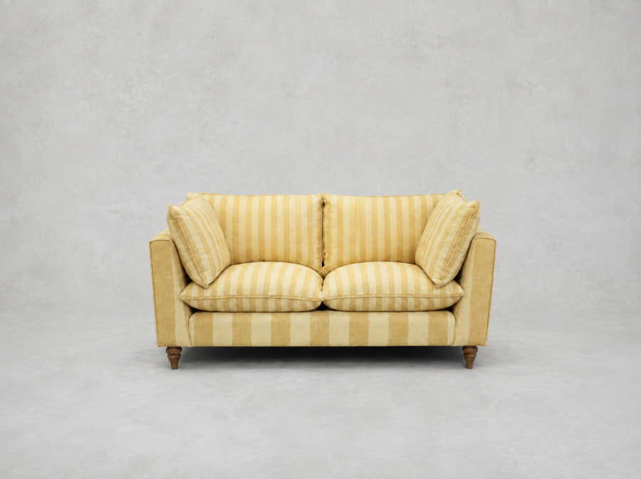 Outlet Manchester: Aysgarth 2.5 seater sofa in Exclusives Furrow Stripe Broad & Narrow in Sunflower