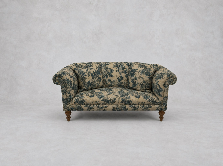 Outlet Walton-on-Thames: Masham 2 seater sofa - Floral Linen Sylvan Midnight