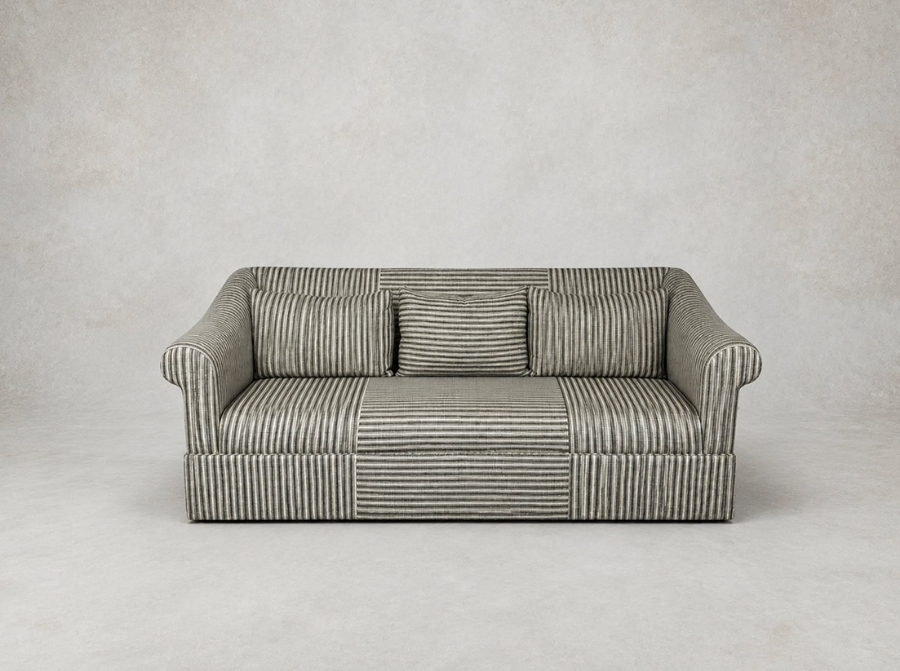 Outlet Edinburgh: Turnberry 3 seater sofa in Stockport Stripe Hunter