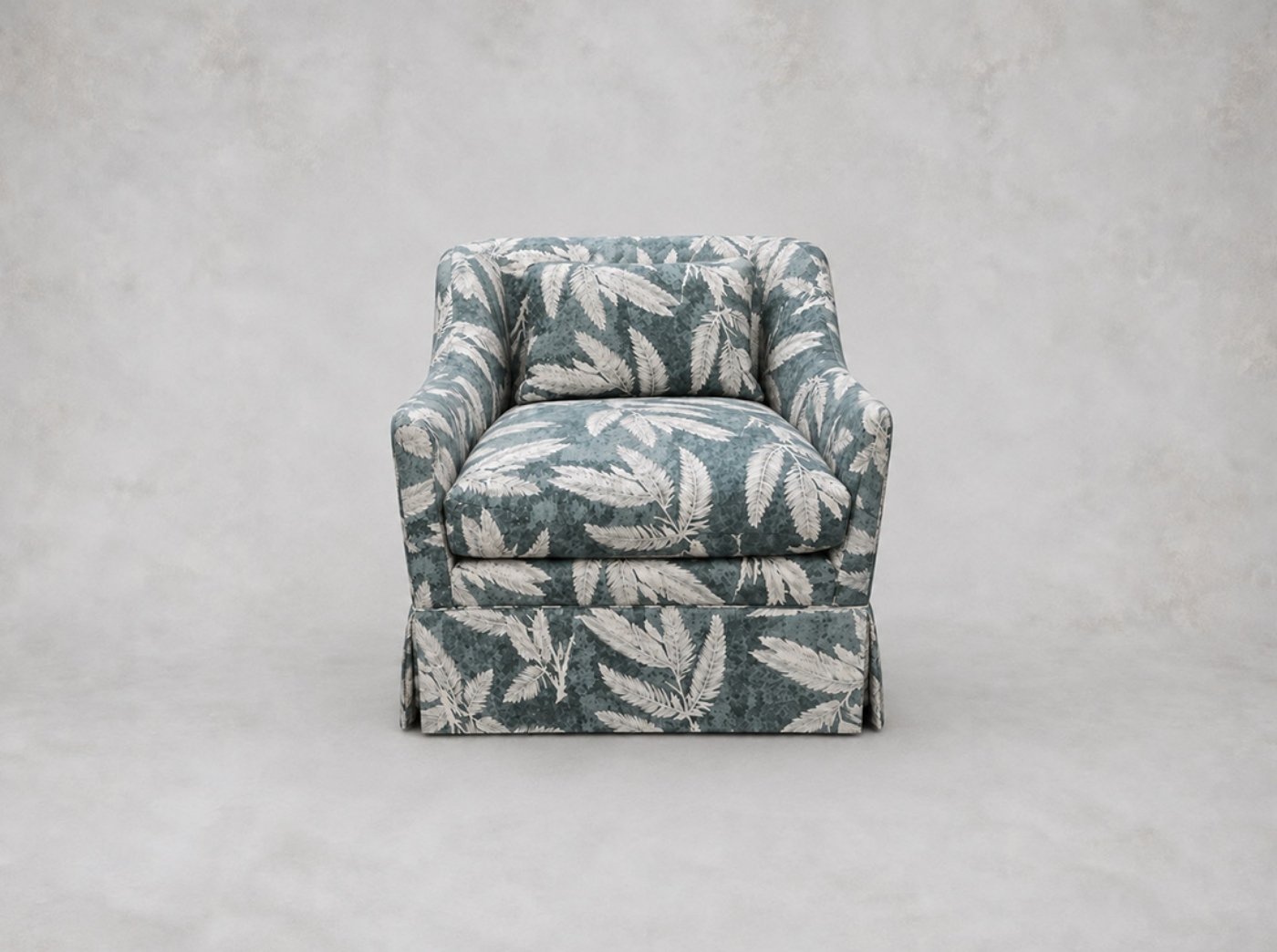 Outlet West Sussex: Cromer Chair in RHS Botanicals Palm Leaf Teal