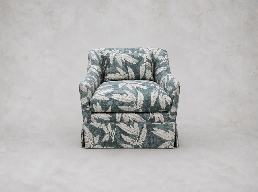 Outlet West Sussex: Cromer Chair in RHS Botanicals Palm Leaf Teal