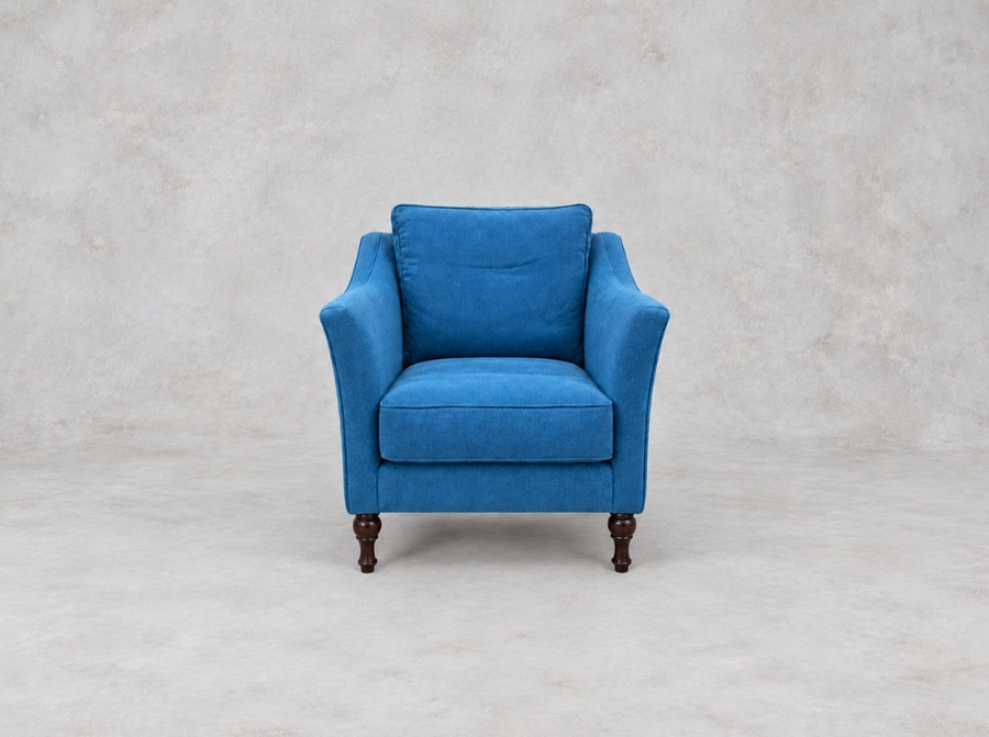 Outlet West Sussex: Brunel Chair in Linara Prussian Blue