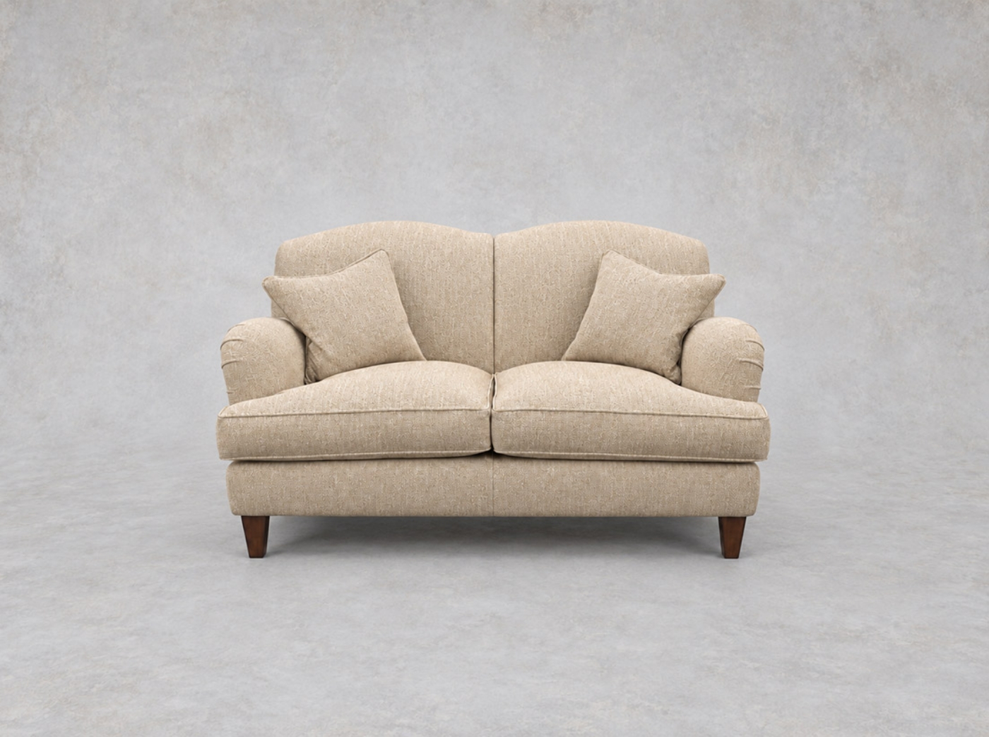 Outlet West Sussex: Kentwell 2 seater sofa in J Baker Burford Weaves Trentham Ochre