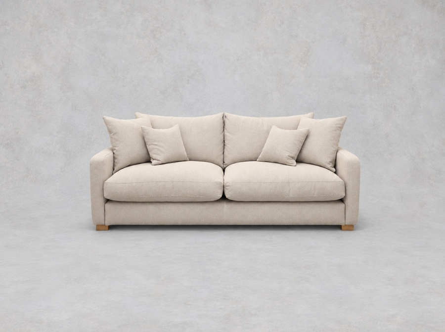 Outlet Chelsea: Brook Green 3 Seater Sofa in Cristina Marrone Porto Cervo Biscuit