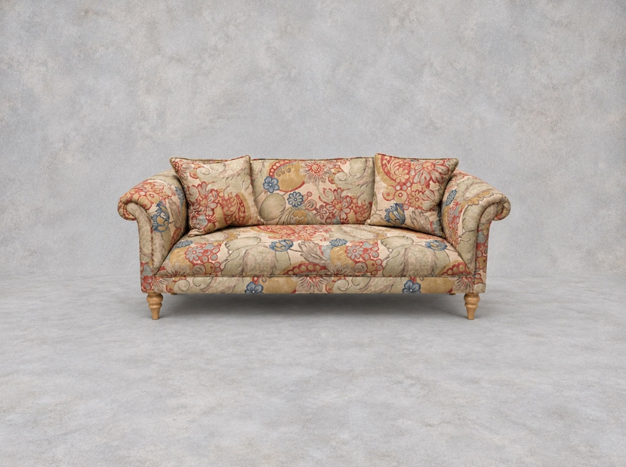 Outlet Henley-on-Thames: Masham in Floral Linen Carcasonne Laurel