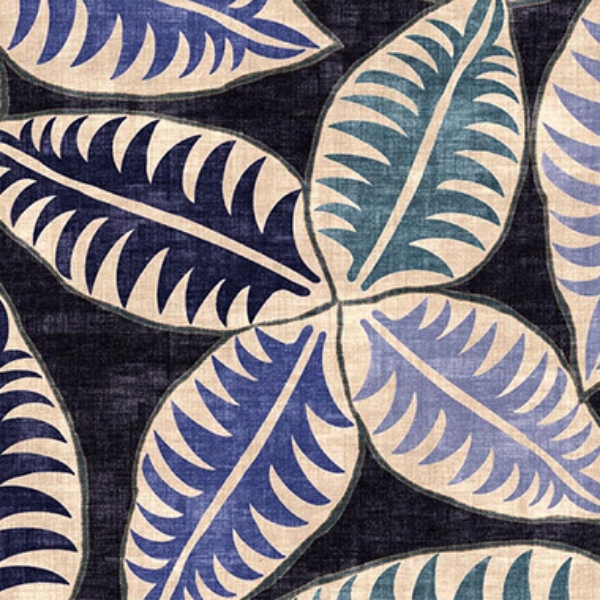 Spill Resistant Harper's Bazaar - Palm: Canopy Blue