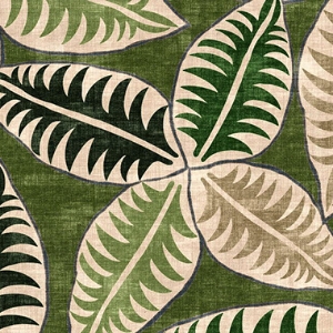 Spill Resistant Harper's Bazaar - Palm: Canopy Olive