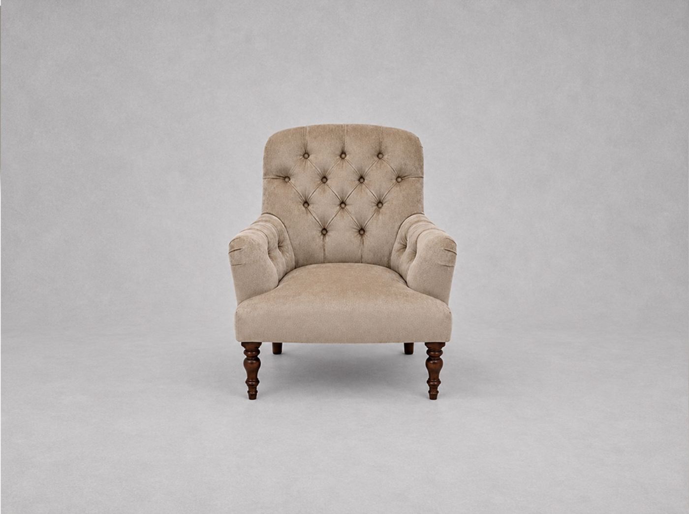 Outlet Salisbury: Tisbury chair in Almost Plain Velvet Ash