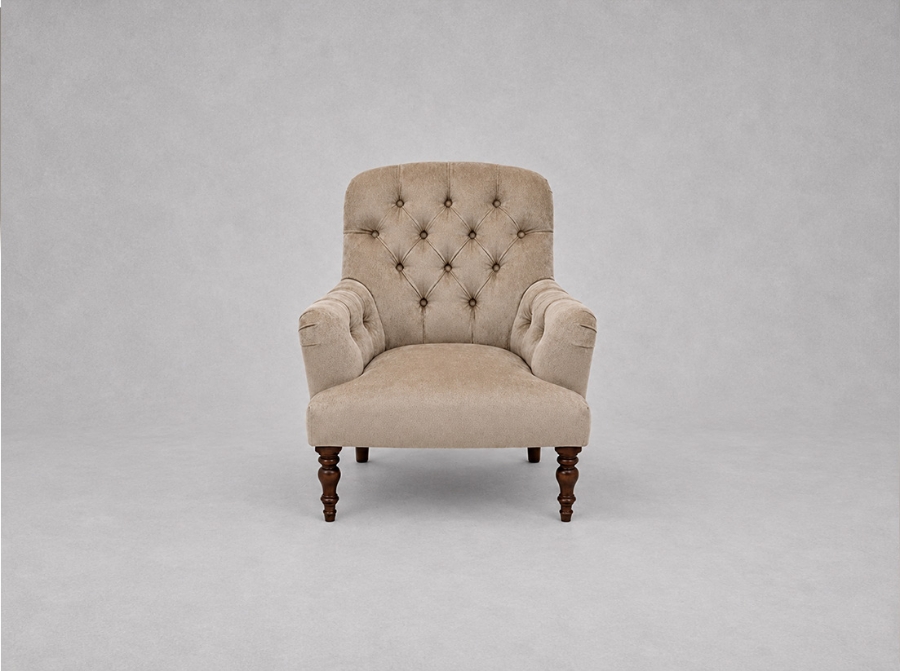 Outlet Salisbury: Tisbury chair in Almost Plain Velvet Ash