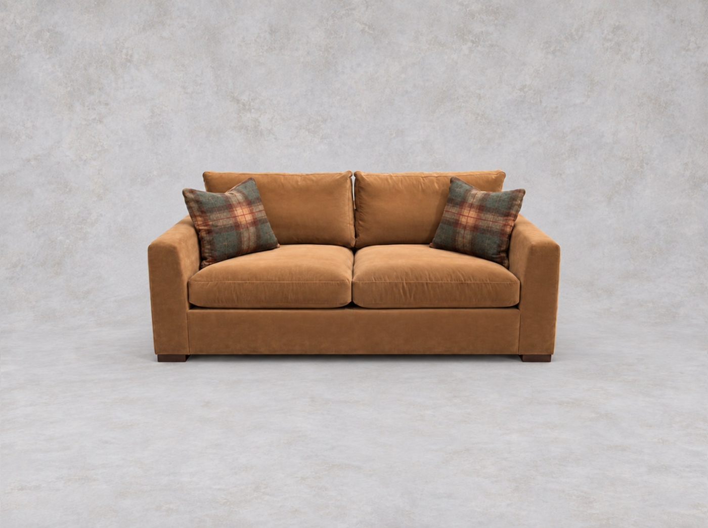 Outlet Salisbury: Wadenhoe 3 seater sofa bed in Linwood Omega Velvet Fallow