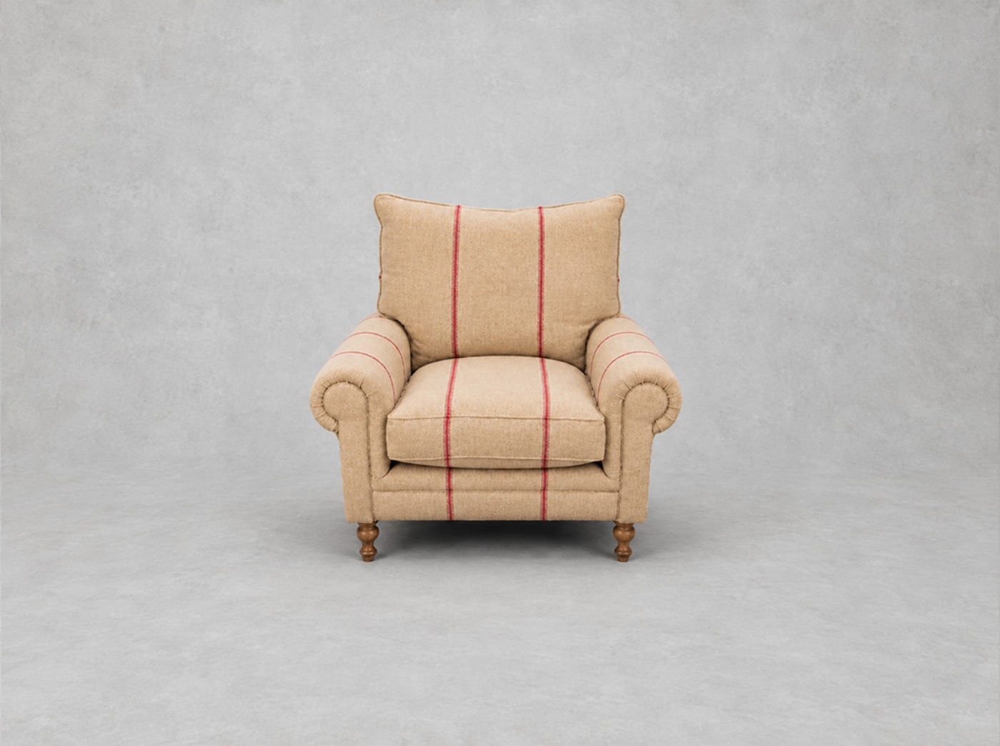 Outlet Salisbury: Aldingbourne chair in Grain Sack Linen Red
