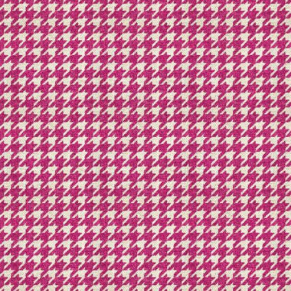 Harper's Bazaar Houndstooth: Shocking Pink
