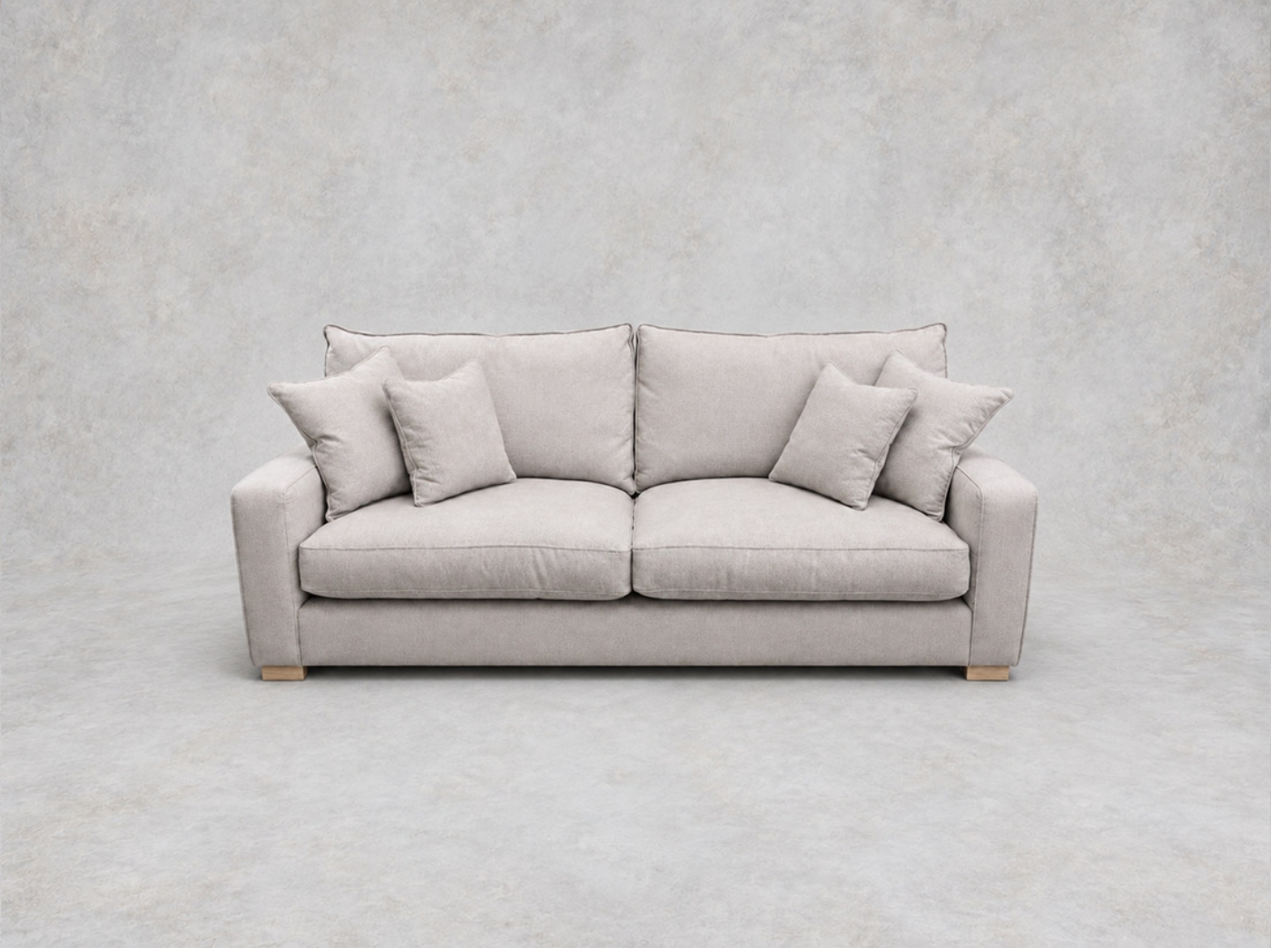 Outlet Chelsea: Richmond 3 seater sofa in Romo Linara Chamois