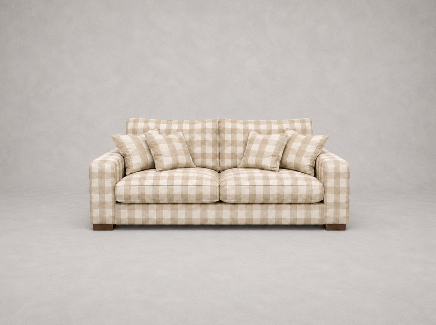 Outlet West Sussex: Richmond 2.5 seater sofa Sussex Gingham Small Ash