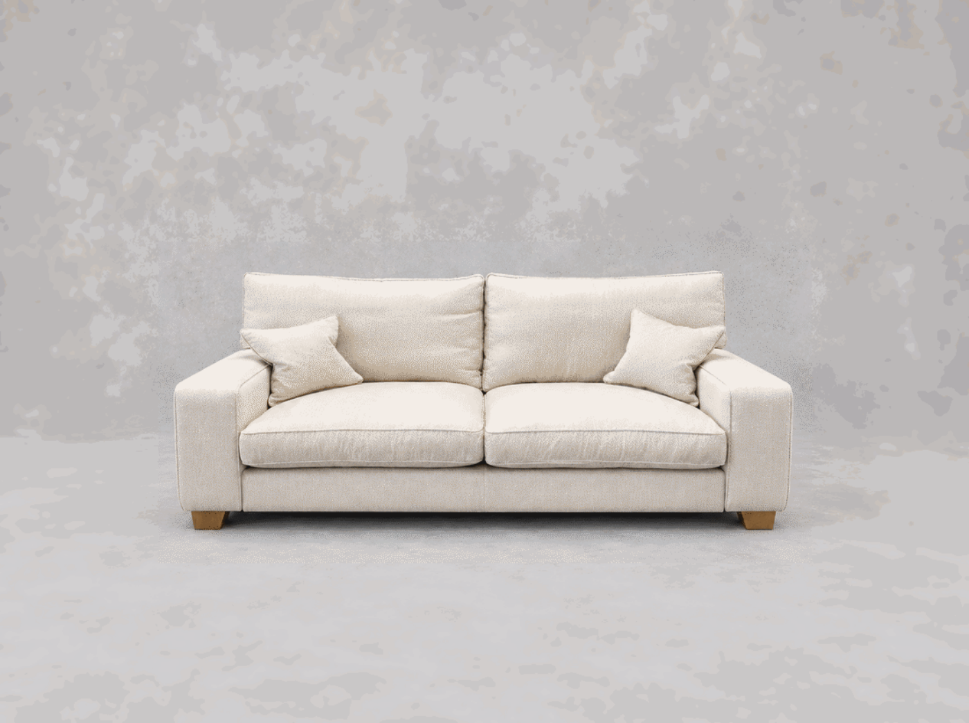 Outlet West Sussex: Richmond 3 seater sofa in Pendleton Herringbone Linen