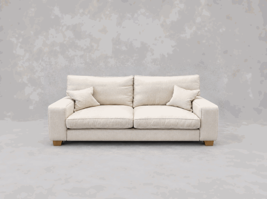 Outlet West Sussex: Richmond 3 seater sofa in Pendleton Herringbone Linen
