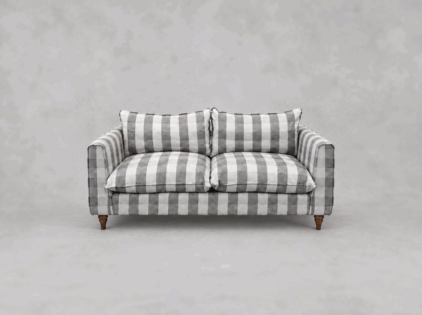 Outlet West Sussex: Aysgarth 3 seater sofa in Large Gingham Bark
