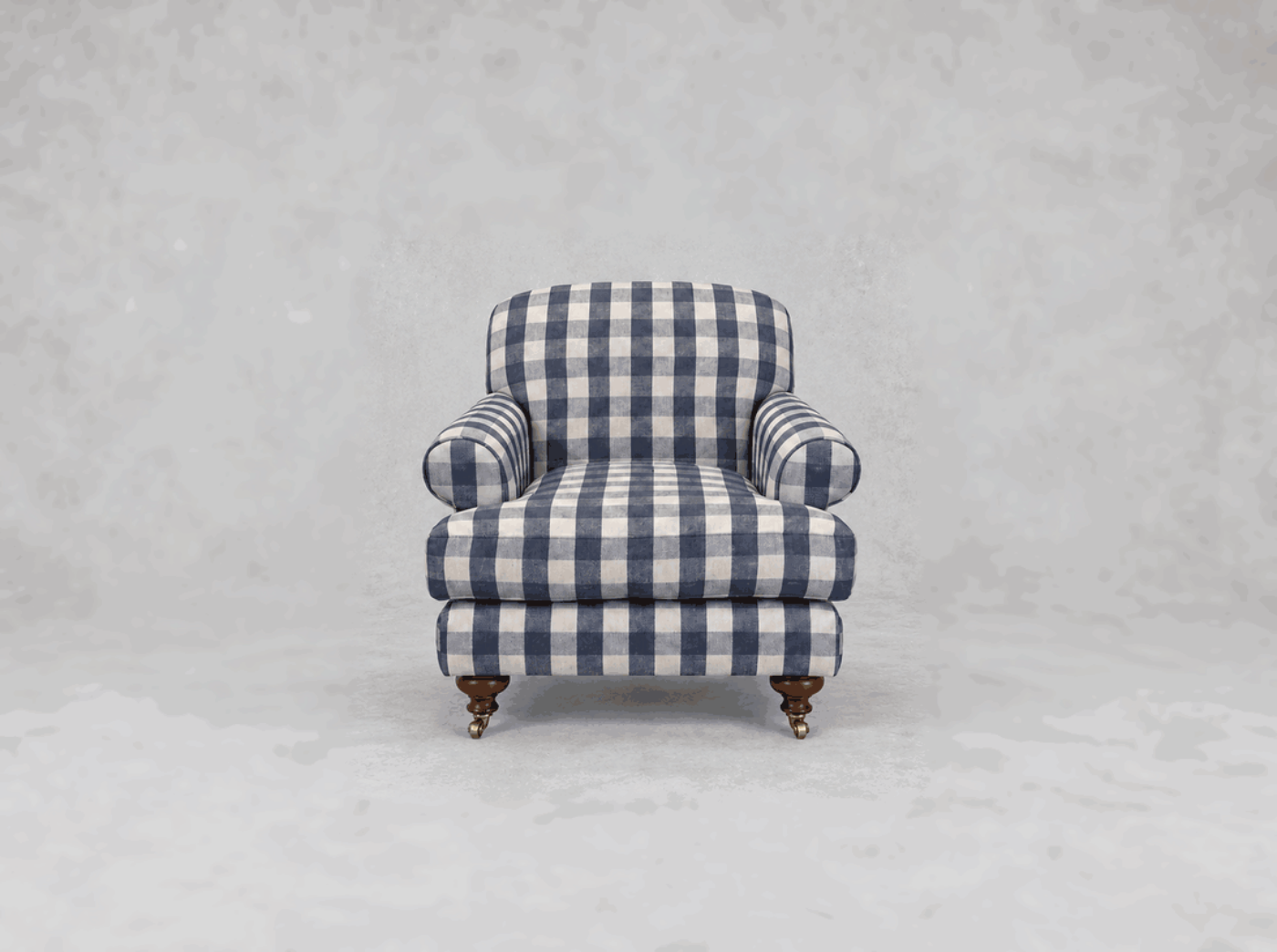 Outlet West Sussex: Hampton chair in Sussex Gingham Check Small Ink