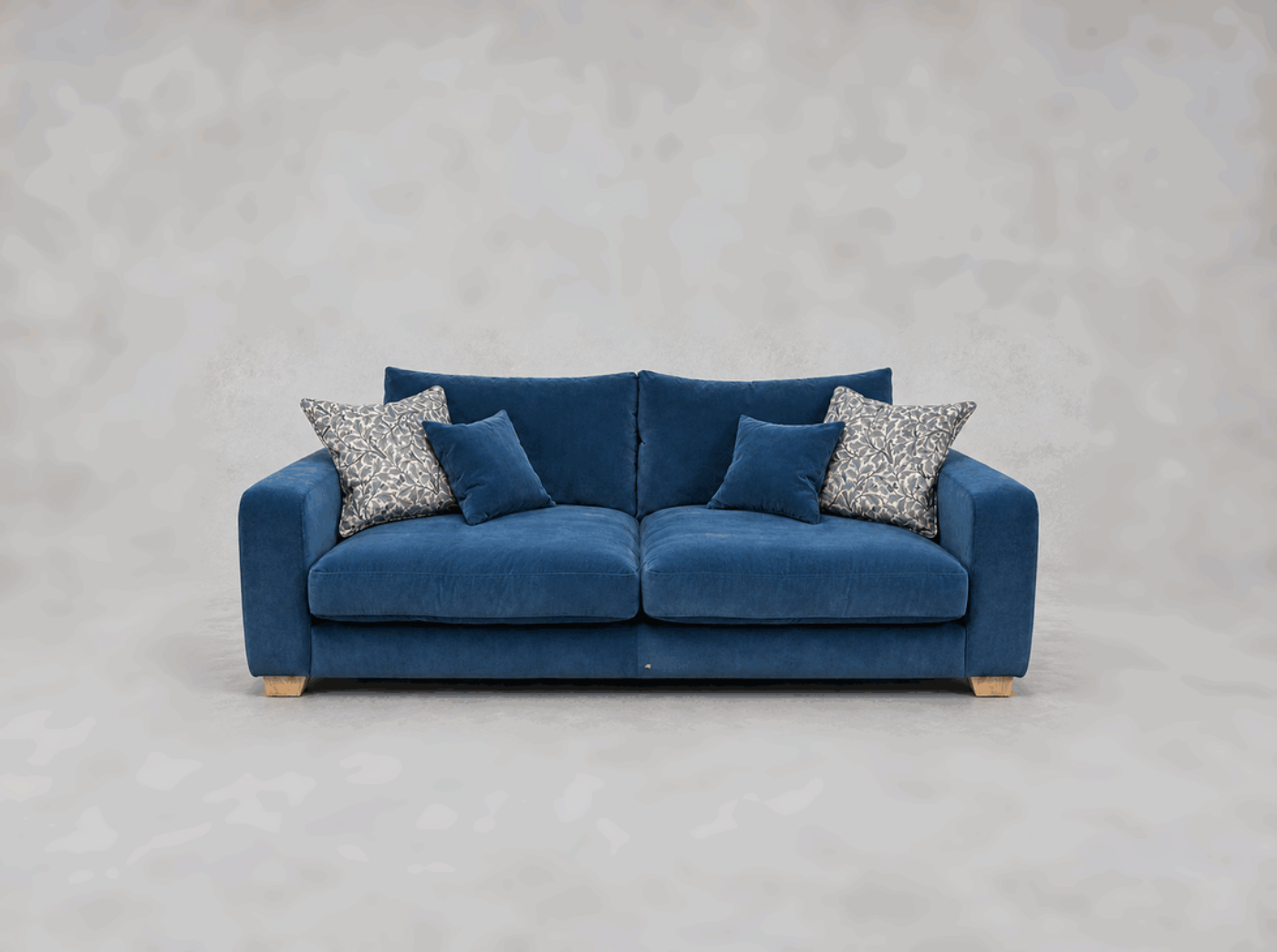 Outlet Edinburgh: Stockbridge 3 seater sofa in Linwood Omega Velvet Aegean