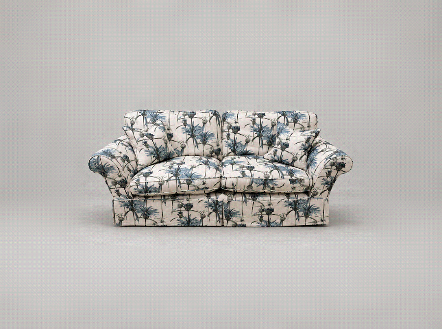 Outlet Sutton Coldfield: Lanhydrock 3 seater sofa loose cover in RHS Henry Moon Lions Tail Teal
