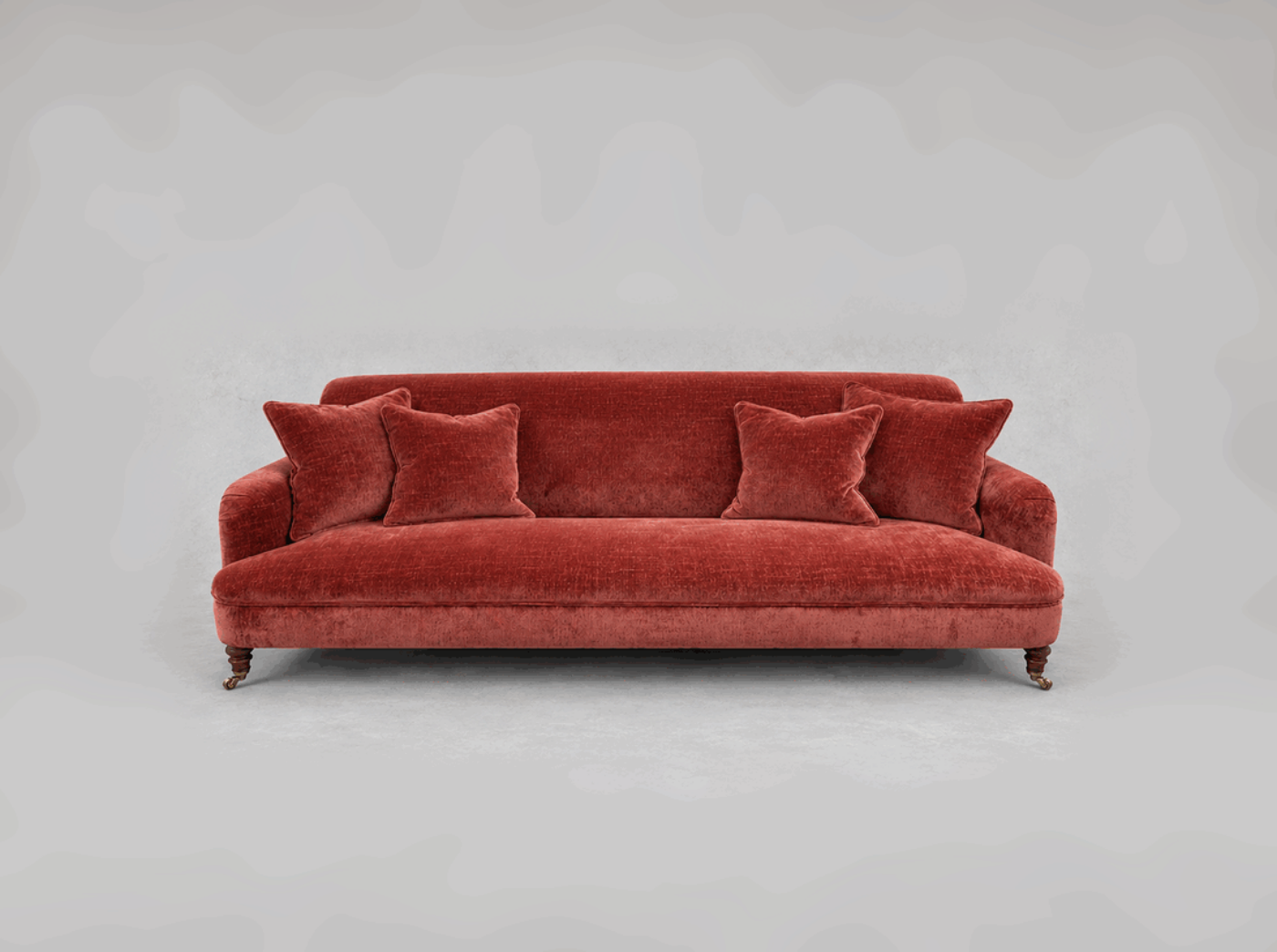 Outlet West Sussex: Holmfirth 3 seater sofa in Kobe Velvet Brick