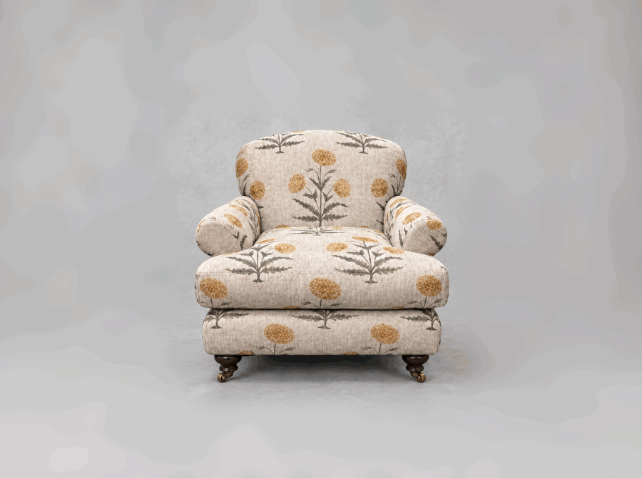 Outlet West Sussex: Hampton chair in V&A Threads Of India On Linen Regal Poppy Buttermilk
