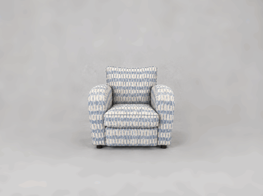 Outlet West Sussex: Montmartre chair in V&A Ikat Morning Blue