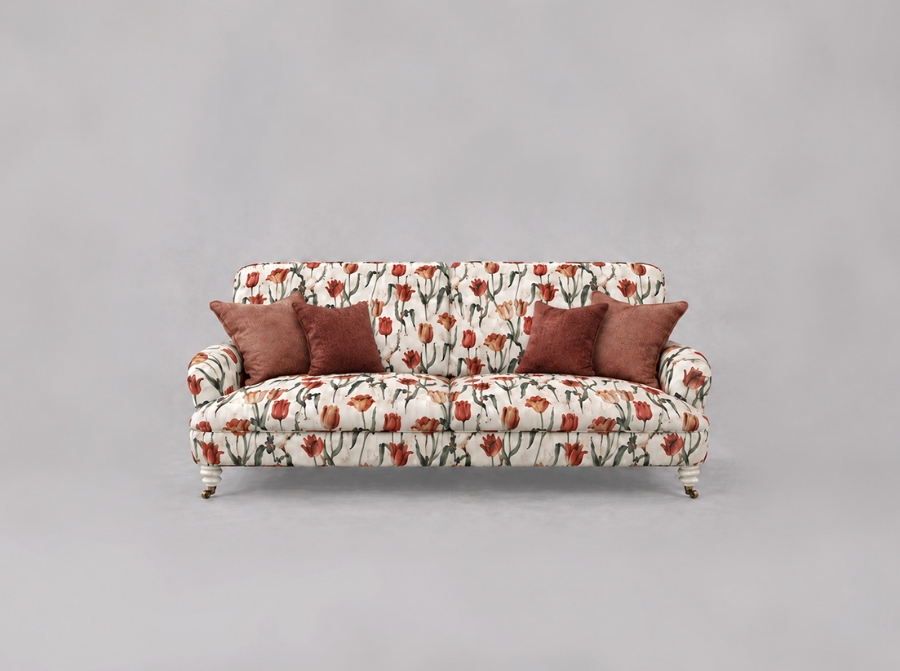 Outlet West Sussex: Holmfirth 3 seater sofa in Pieter Van Kouwenhoorn Velvet Tulips