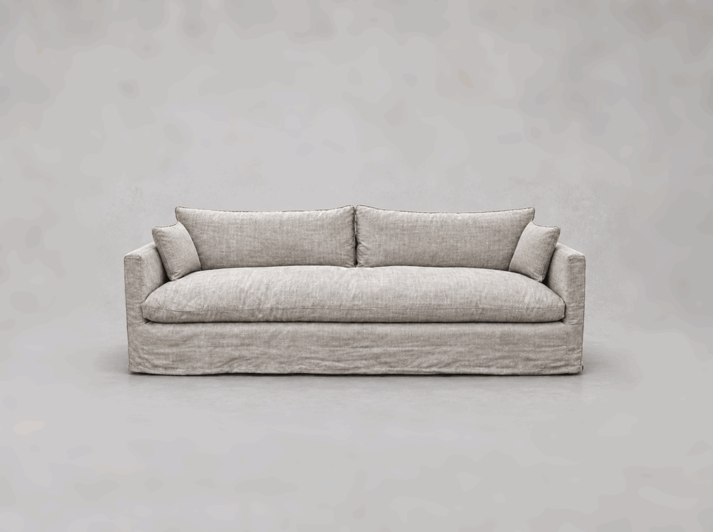 Outlet West Sussex: Heyshott 4 seater loose cover sofa in Posh Linen Natural