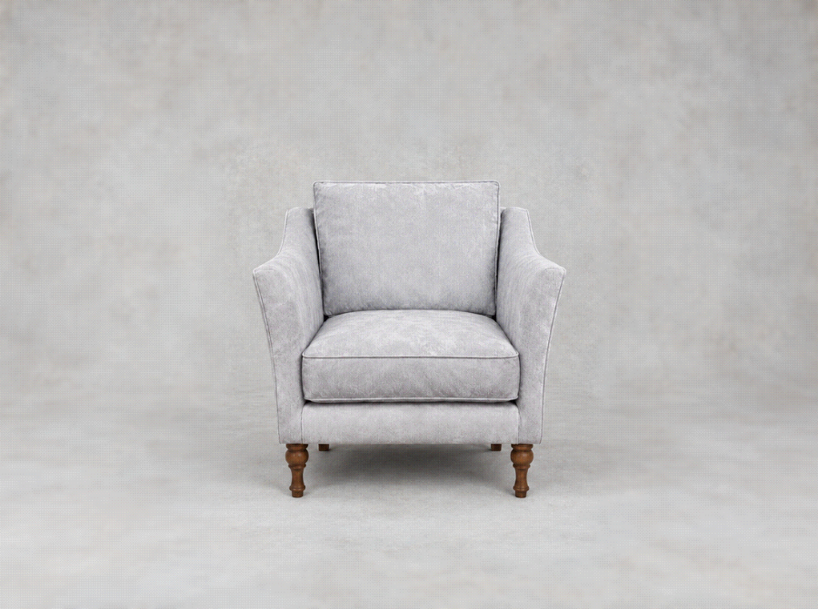 Brunel Chair in Warwick Lovely Velvet Marble