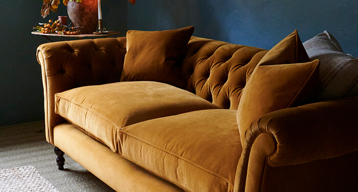 Velvet sofa care tips
