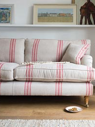 Handmade British Sofa Alwinton Large Red Sofa