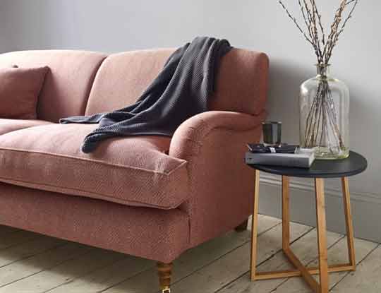 alwinton large sofa red fabric